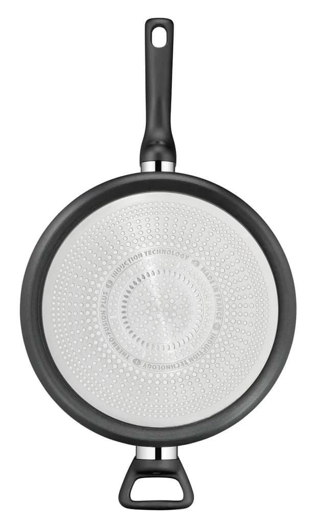 Sautepan Tefal Hard Titanium Pro 28 Cm Avec Couvercle Noir - Revêtement Antiadhésif Durable